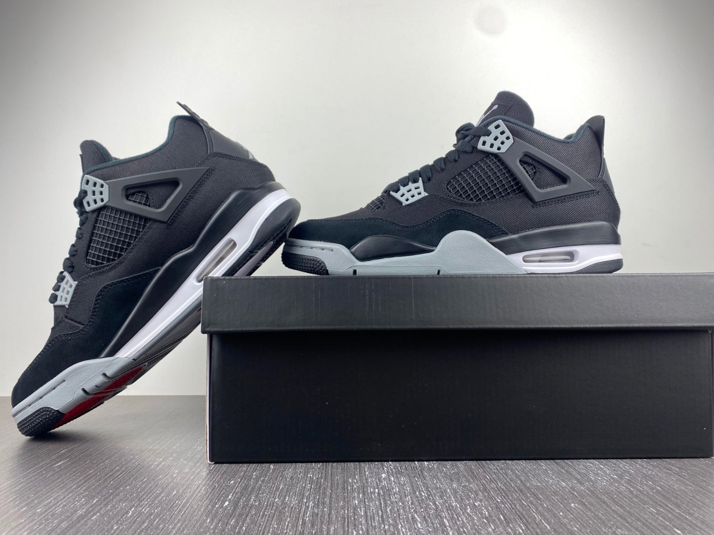 Jordan 4 Black Canvas