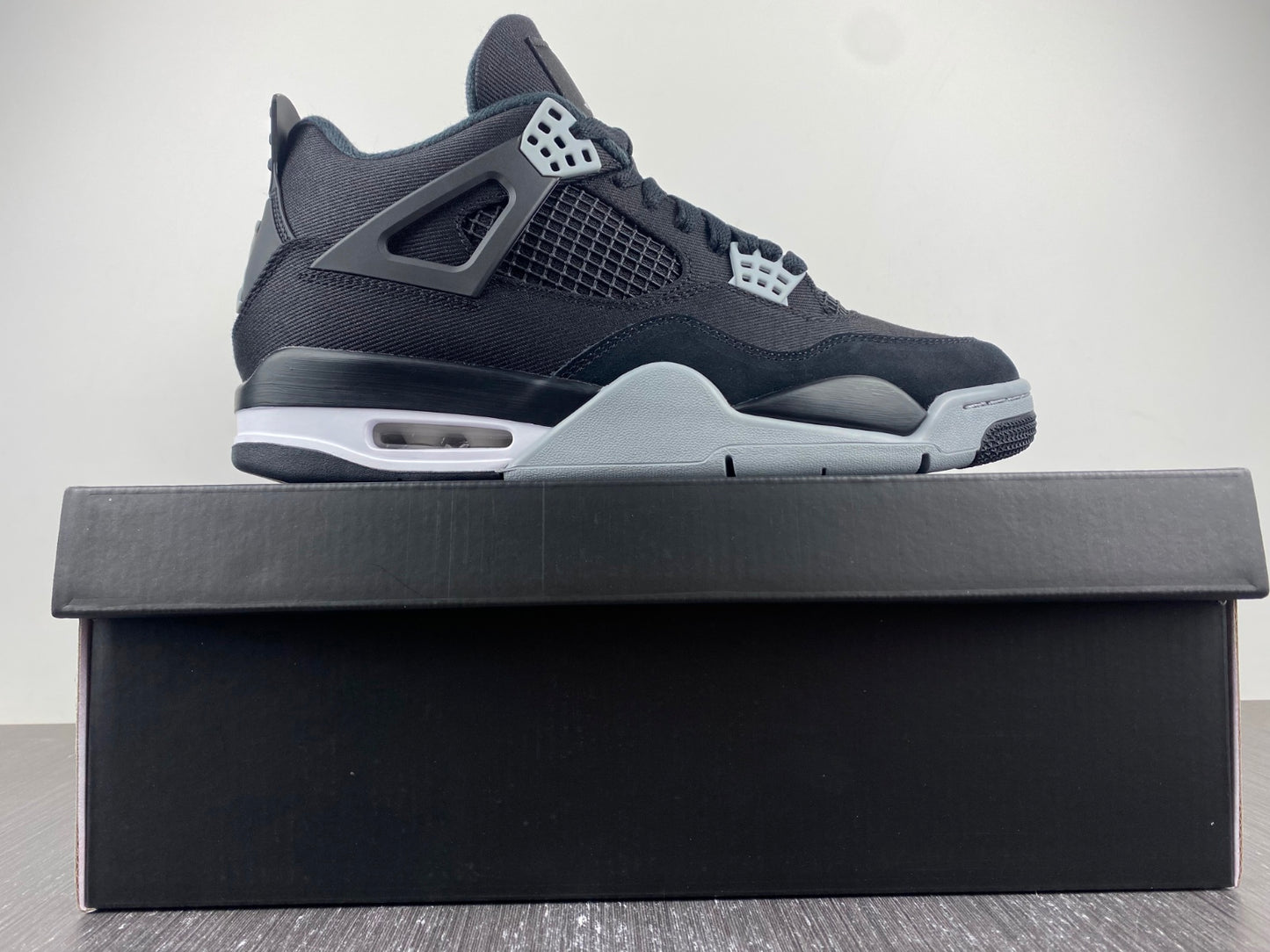 Jordan 4 Black Canvas