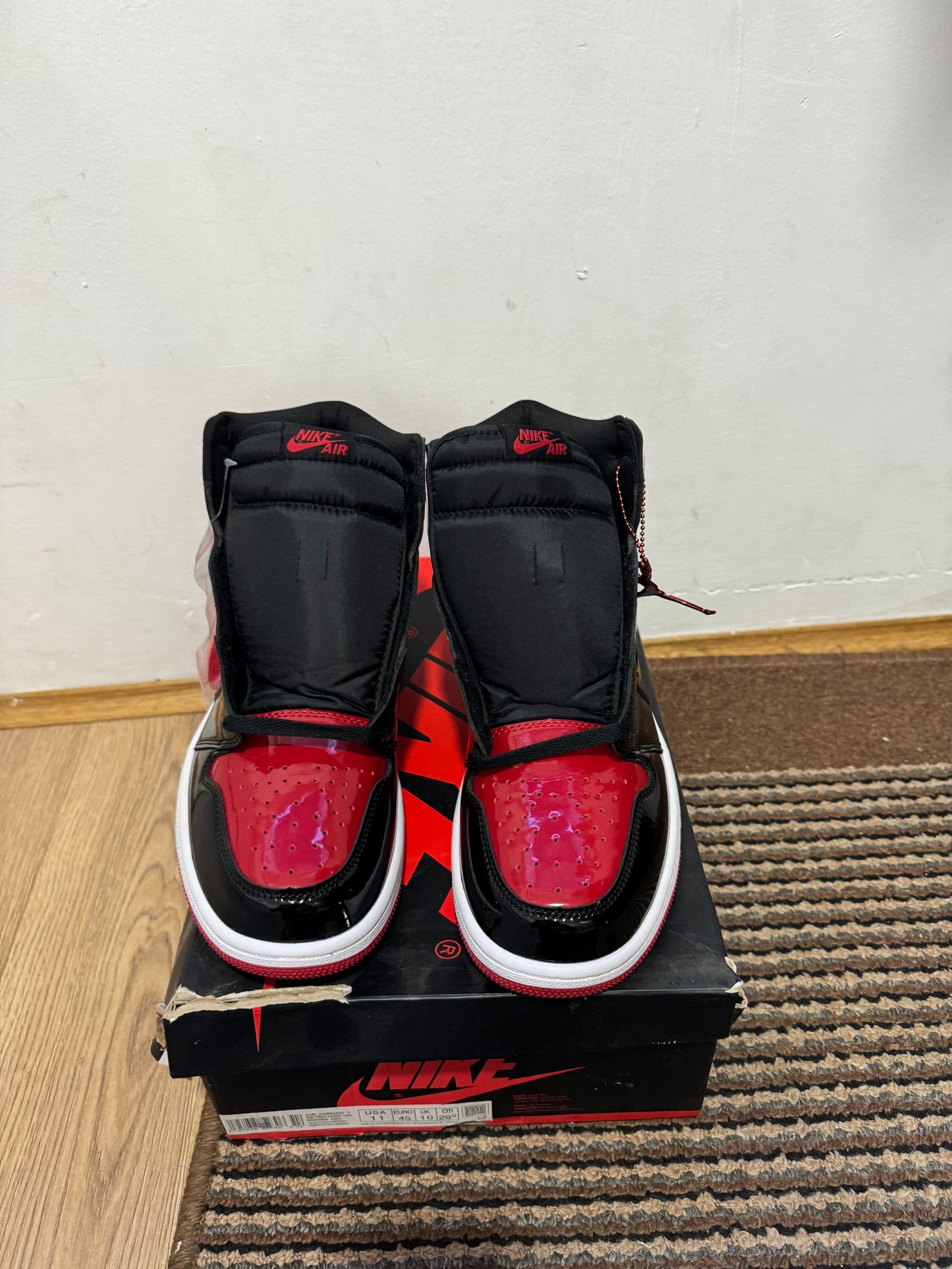 Jordan 1 Patent Bred Broj 45 (Odmah dostupno)