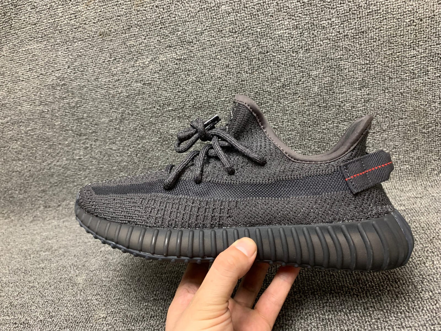 Yeezy 350 Static black reflective